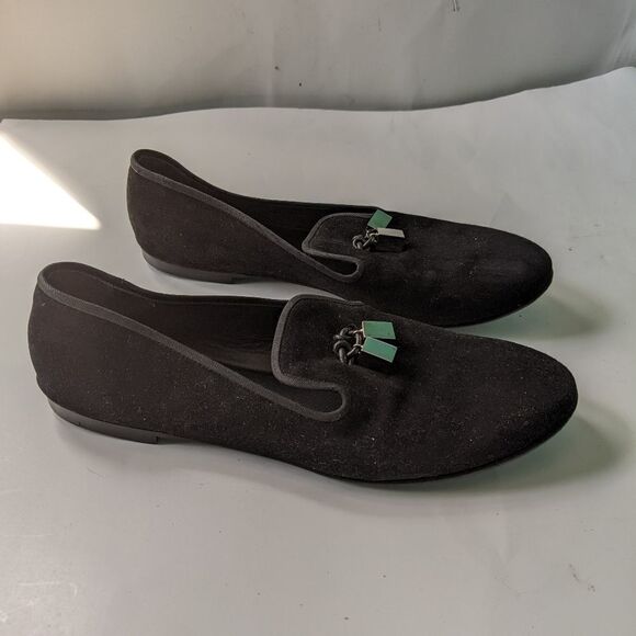 𝅺GUISEPPE Zanotti black flats size 37.5 like new - Picture 1 of 5